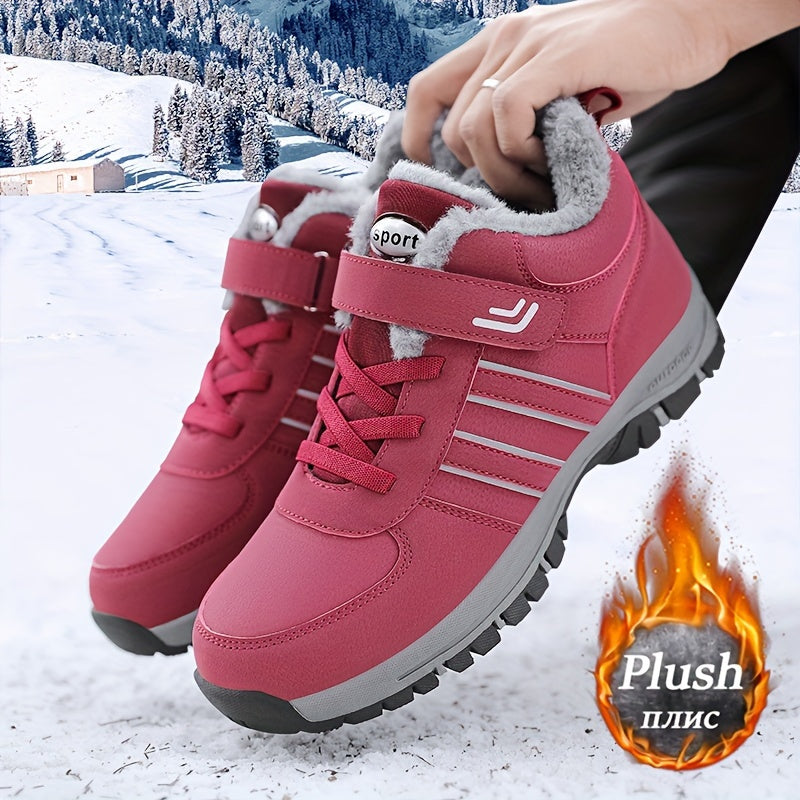 Plush Lined Thermal Snow Shoes Non Slip Fall Winter Warm Outdoor Boots