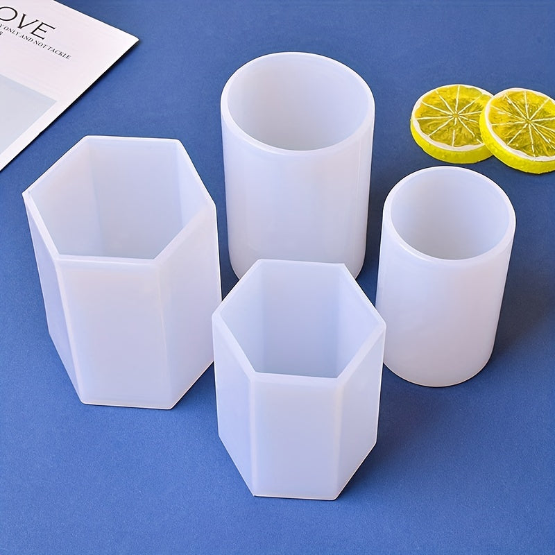 Cylinder Silicone Mold for DIY Epoxy Resin Candle