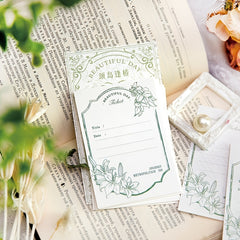 40pcs Memo Pad Fresh Good-looking Journal DIY Material Bottoming