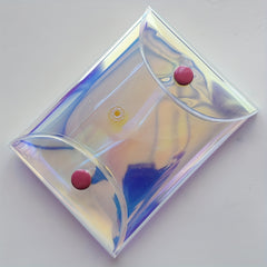 Mini Wallet Transparent Colorful Money Bag Portable Button Coin Purse