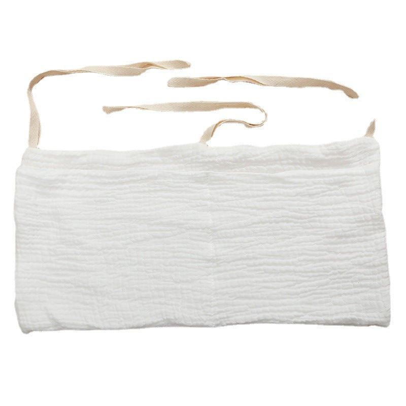 Double Layer Cotton Baby Bedside Storage Bag Two Pockets Stroller Hanging Bag
