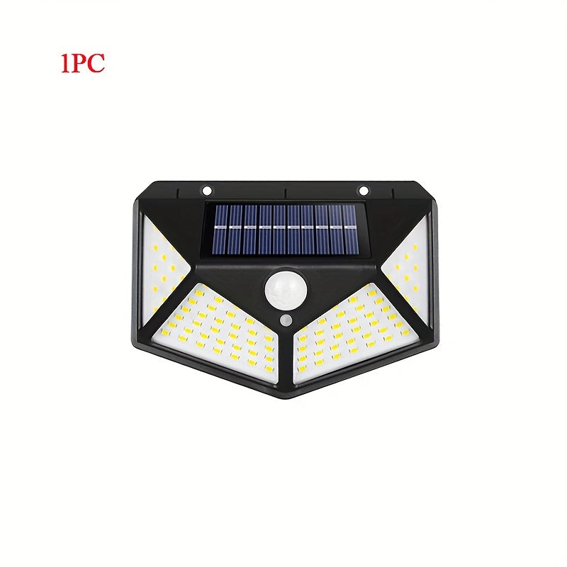 100LED Solar Wall Light Outdoor Waterproof Energy Saving