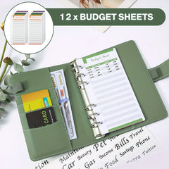 Budget Binder Money Organizer for Cash Envelopes & Expense Sheets