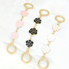 Camellia Flower Extension Chain Handbag Strap Extender