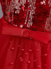 Girls Christmas Holiday Dress Formal Evening Birthday Party Ball Gown