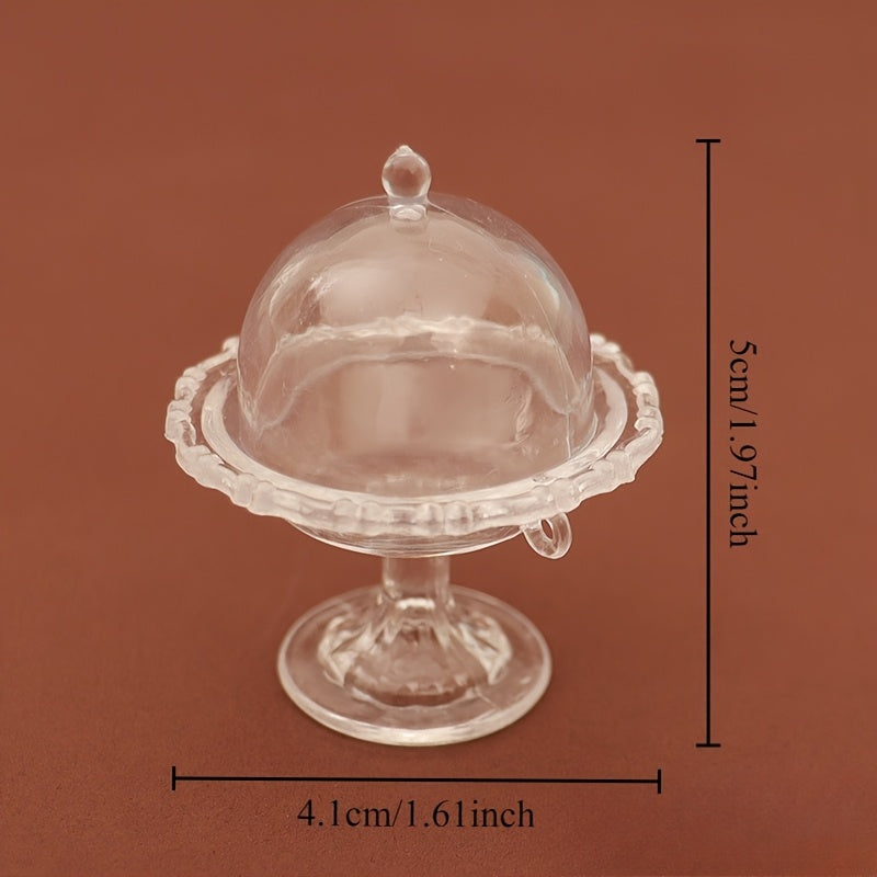 Dollhouse Transparent Tray with Lid Set - Kitchen Decor