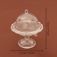 Dollhouse Transparent Tray with Lid Set - Kitchen Decor