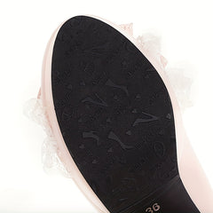 Women's Lace Ankle Strap High Heel Pumps
