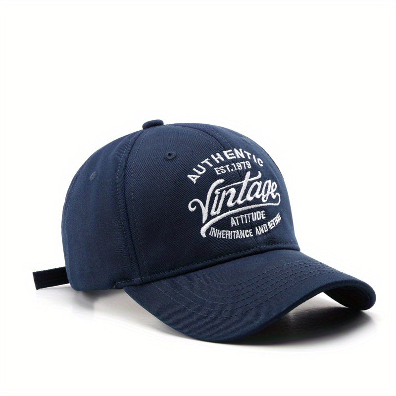 Vintage Embroidery Baseball Cap Cotton Couple Dad Hat Adjustable Unisex Sun Hats