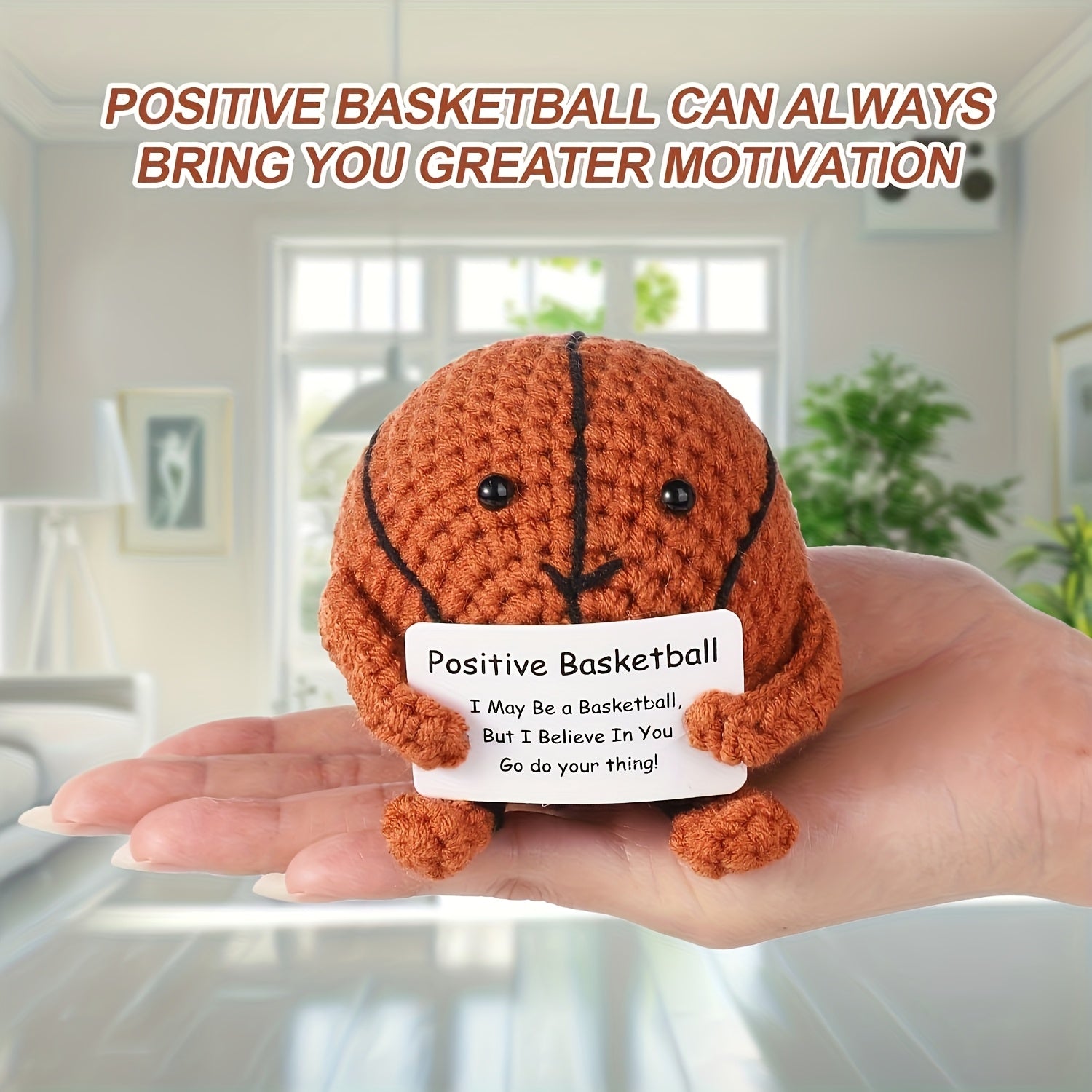 Emotional Support Basketball Crochet Doll