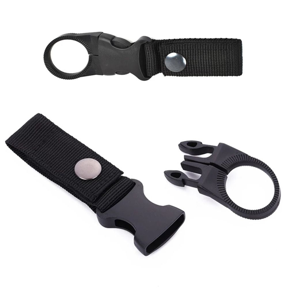 Water Bottle Holder with Nylon Webbing Buckle for Secure Carrying