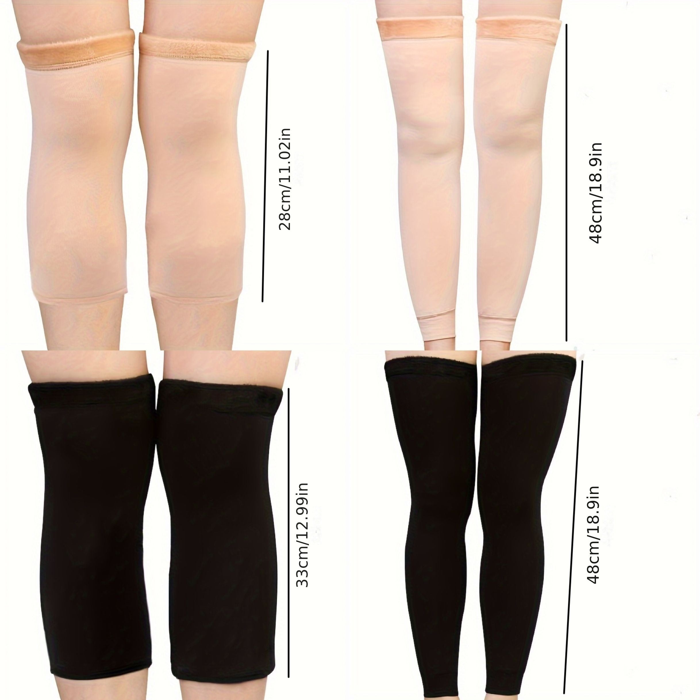 Warm Elderly Knee Pads Thickened Fleece Women's Winter Cycling Supplies