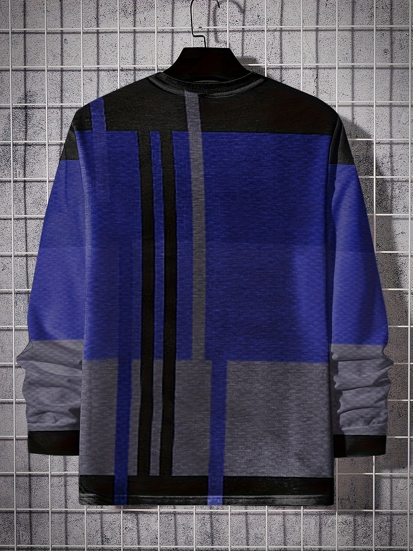 Men's Long Sleeve Novelty T-shirt for Spring/Autumn