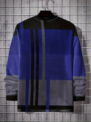 Men's Long Sleeve Novelty T-shirt for Spring/Autumn