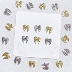 10pc Angel Devil's Wing Nail Charms for DIY or Salons