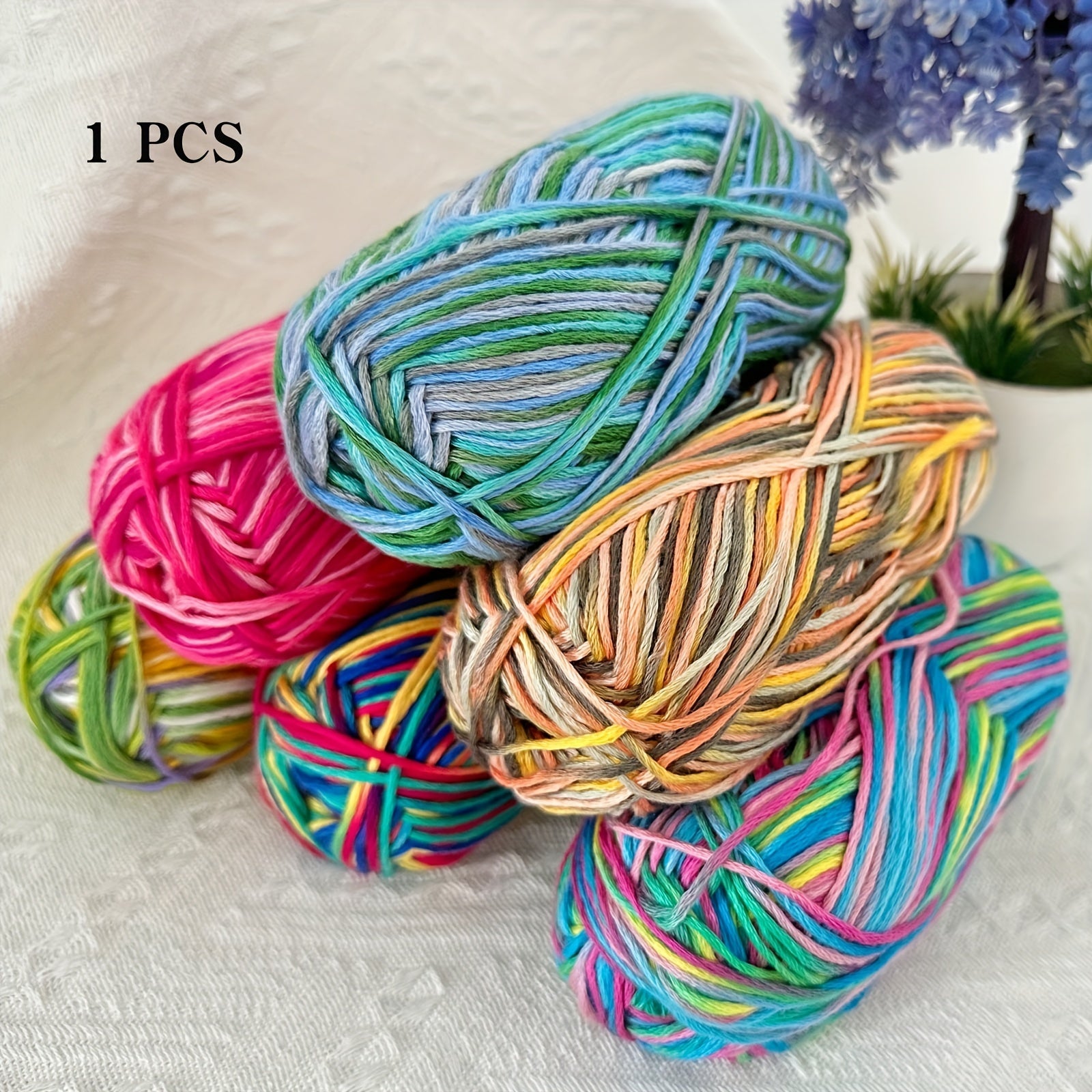 Soft Gradual Change Yarn 8 ply Acrylic Wool Yarn 100g Medium Thick Crochet Craft