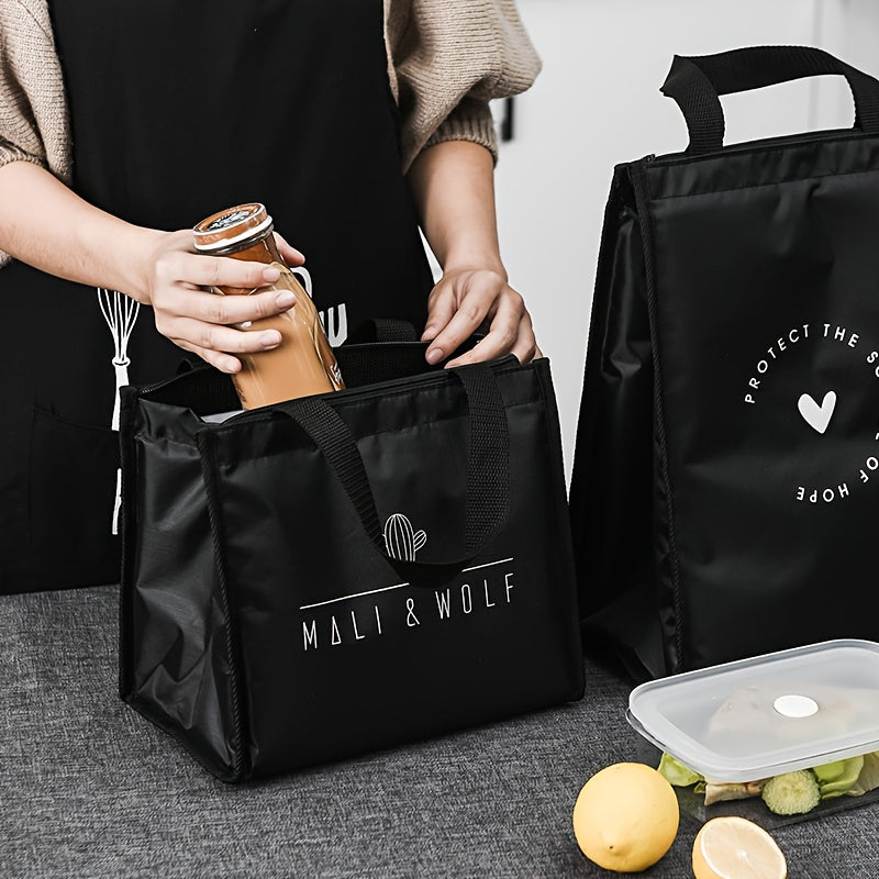 Waterproof Thermal Tote Bento Bag for Outdoor Activities