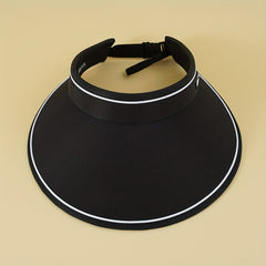 Wide Brim Visor Hat Solid Outdoor Sunscreen Sun Hats Breathable UV Protection