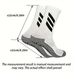 2 Pairs Non Slip Soccer Socks Outdoor Sports Socks Football Socks