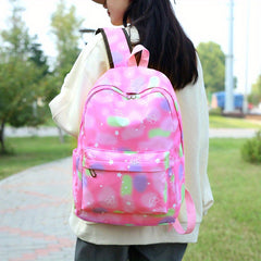 Colorblock Laptop Backpack Lightweight Daypack for Girls & Women