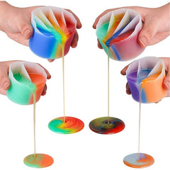Silicone Split Cup for Acrylic Paint Pouring - Create Beautiful Fluid Art
