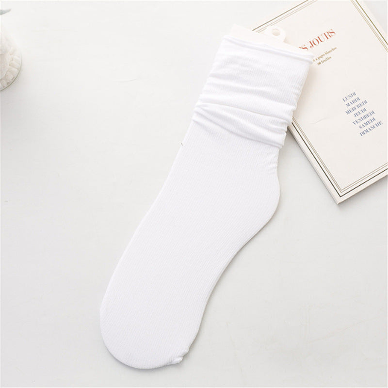 Summer Thin Casual Pile Socks for Women