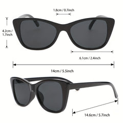 Cat Eye Sunglasses UV400 Anti Glare Casual Glasses for Driving Travel