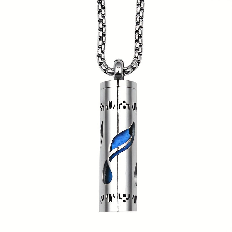 Aromatherapy Diffuser Necklace Stainless Steel Box Style