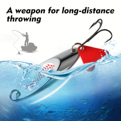 1pc 5 32g Saltwater Fishing Spoon Lure Treble Hook Hard Bait