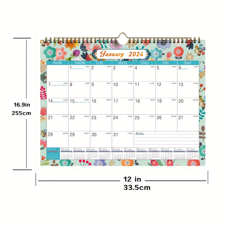 Floral Wall & Desk Calendar Bundle