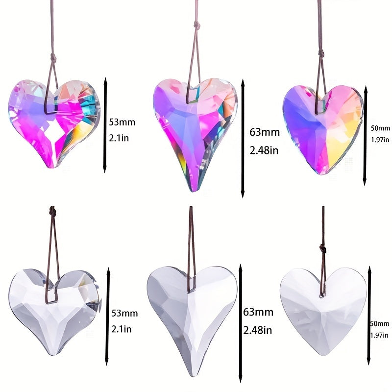 Sweet Heart Crystal Suncatcher Rainbow Maker for Outdoor and Indoor Decor
