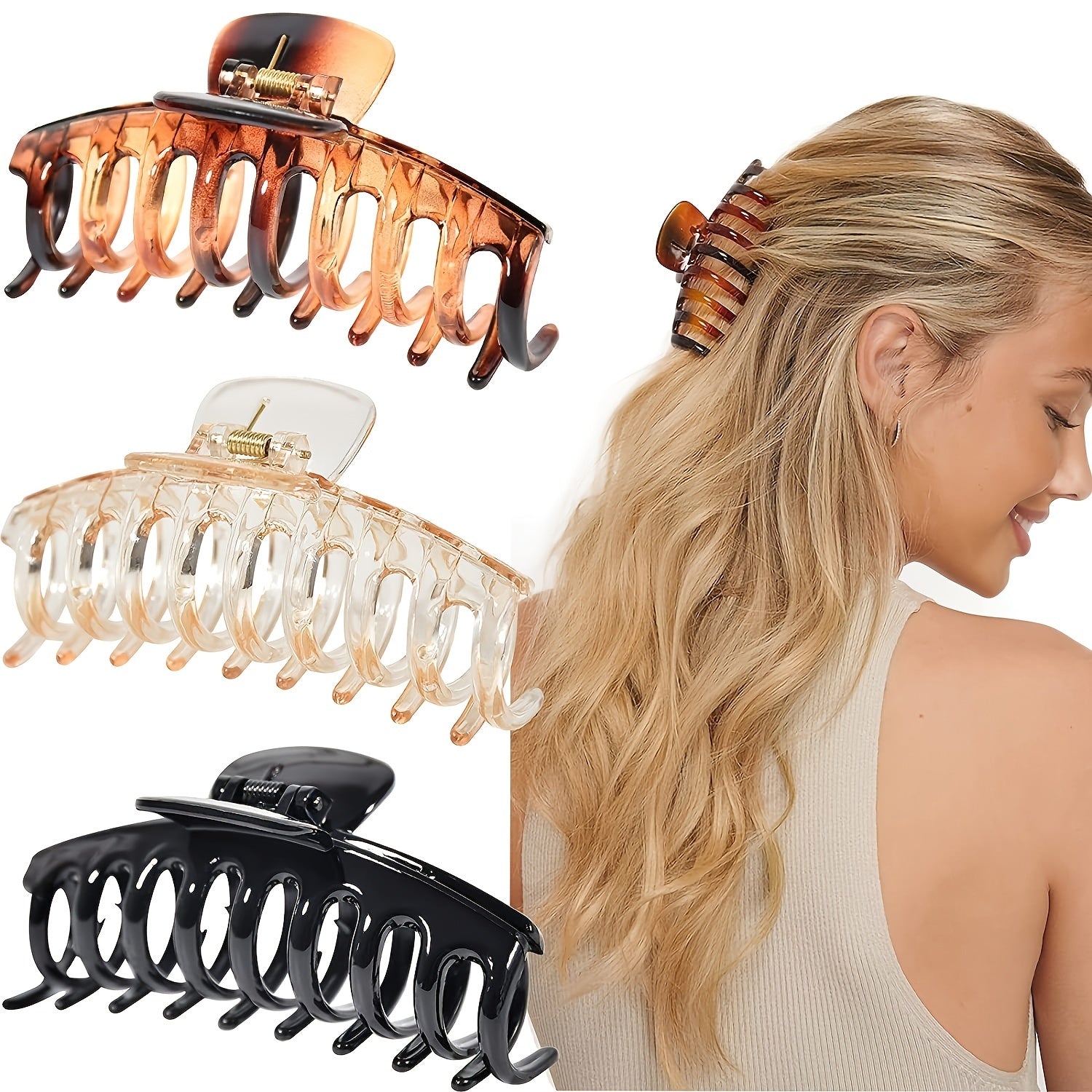 Vintage Shark Claw Ponytail Holder Hair Accessories For Women