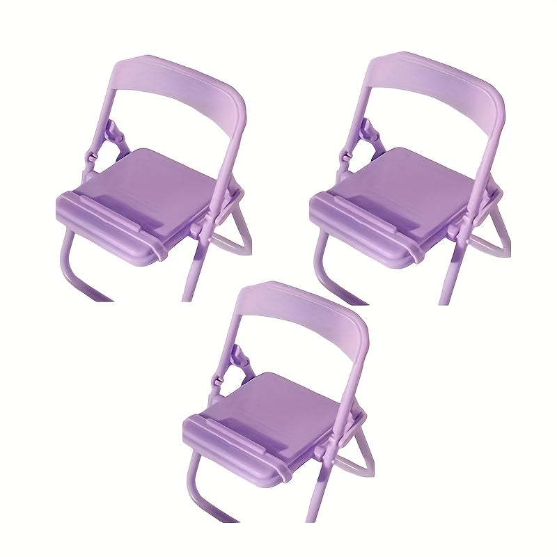Cartoon Foldable Phone Stand Chair Portable Desktop Stool
