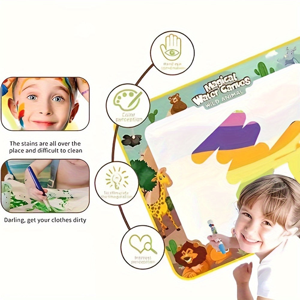 Reusable Water Canvas Mat, Mess-Free Drawing Fun Toy for Kids