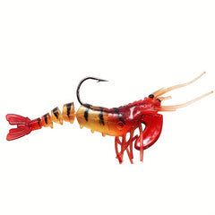 5pcs Shrimp Soft Lures for Freshwater and Saltwater Fishing