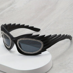 Men's Hedgehog Diamond Inlaid Sunglasses UV400 Sunshade Y2K Sunglasses