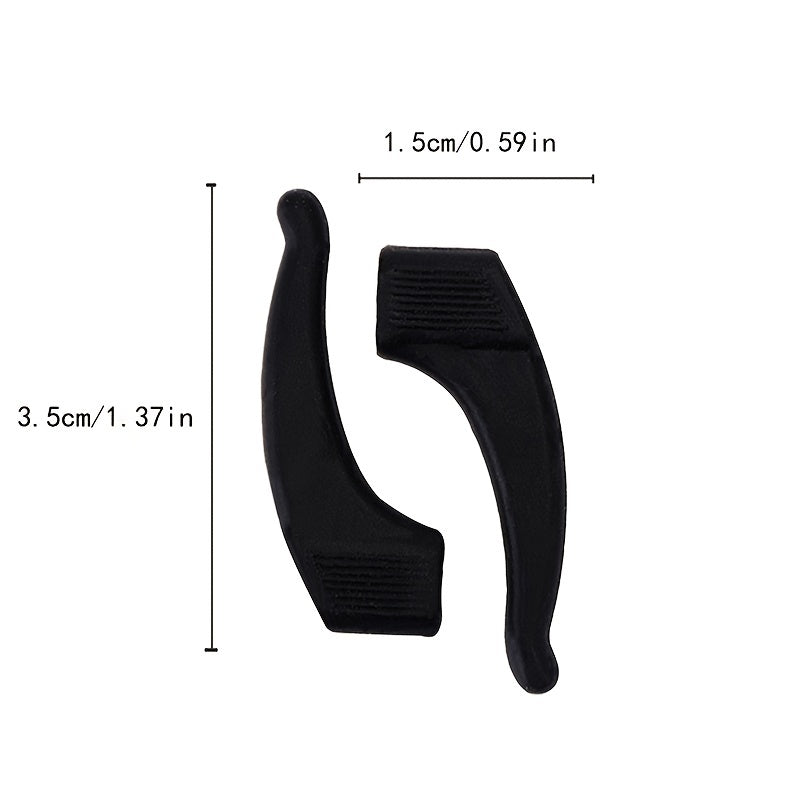 3 Pairs Silicone Eyeglass Temple Tip Holder