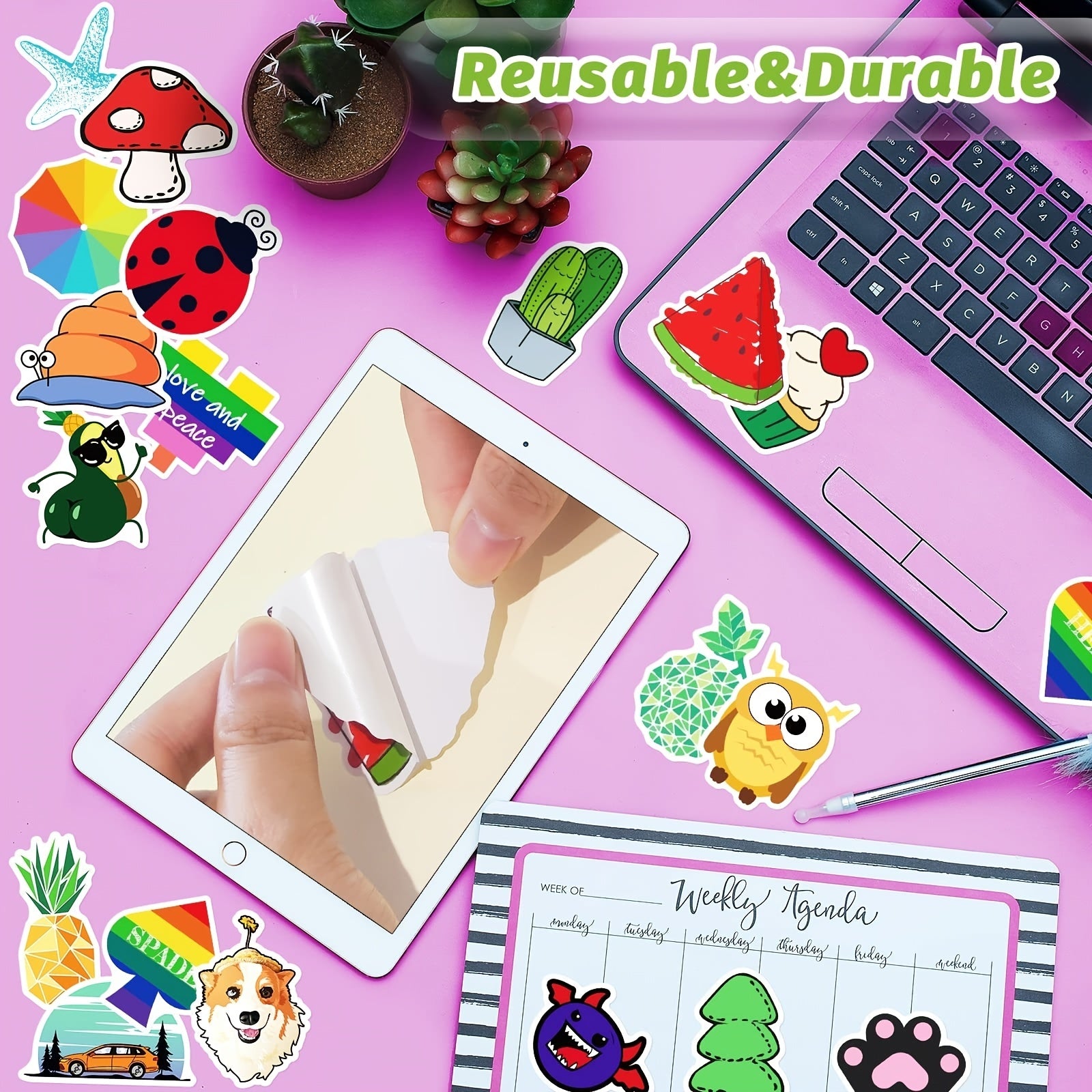 600pcs Cartoon Water Bottle Stickers VSCO Stickers For Kids