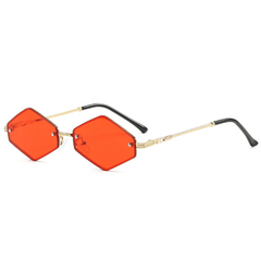Y2K Geometric Sunglasses Retro 90s UV400 Sun Shades Glasses
