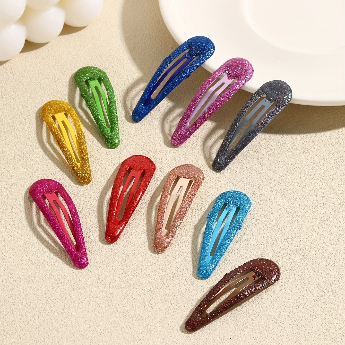 Glitter Snap Clip Metal Hair Clip Hair Accessories
