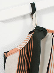 Striped Belted Cami Rompers For Girls