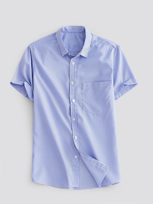 Men's Striped Short Sleeve Shirt