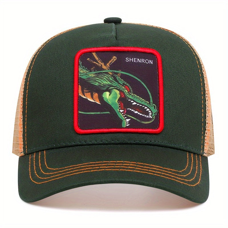 Dragon Cartoon Baseball Cap Casual Mesh Breathable Hat
