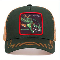 Dragon Cartoon Baseball Cap Casual Mesh Breathable Hat
