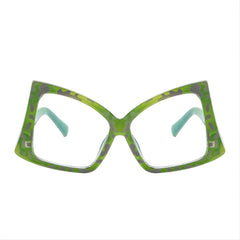 Oversize Butterfly Spectacle Lens Light Blocking Eyeglass Frame