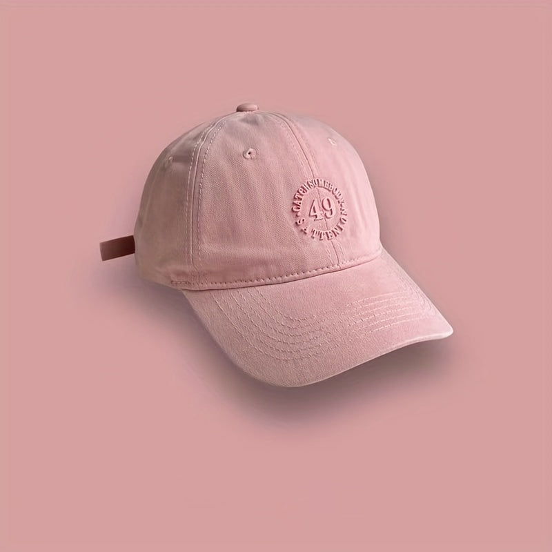Solid Patch Baseball Cap Sunscreen Dad Hats Casual Dad Hats