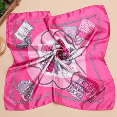 Printed Square Scarf Lightweight Scarf Holiday Gift Scarf