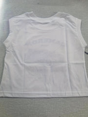Baby Boys Cotton Vest Top Letter Print Sleeveless Shirt