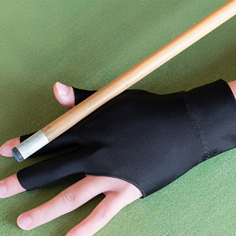 Left Handed Billiard Snooker Gloves Three Finger Fingerless Billiard Gloves