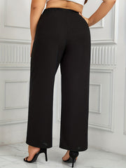  High Rise Wide Leg Trousers